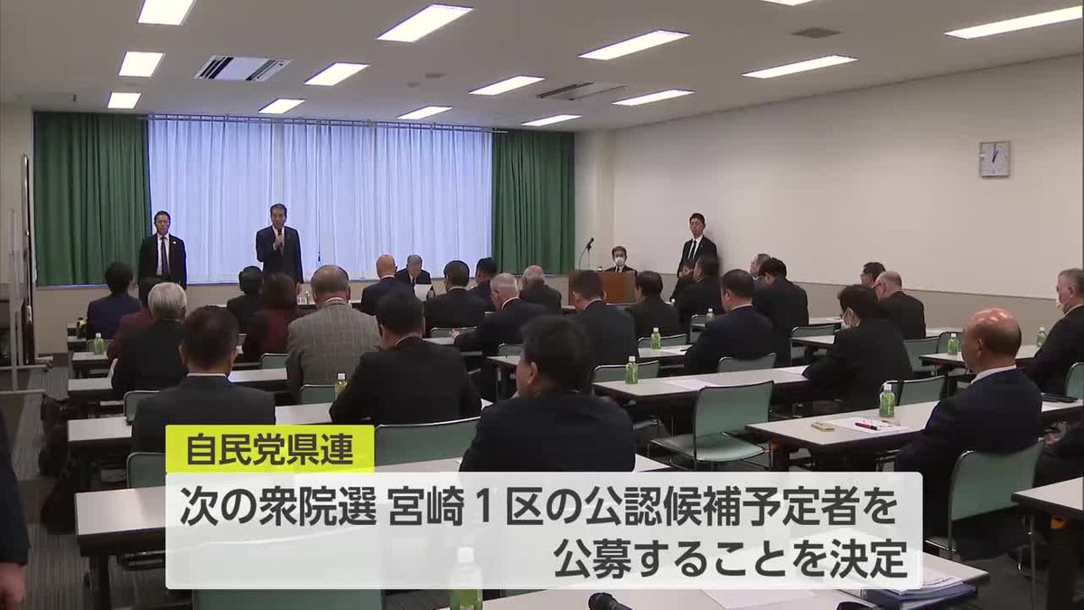 自民党　衆院選宮崎１区候補の公募を決定