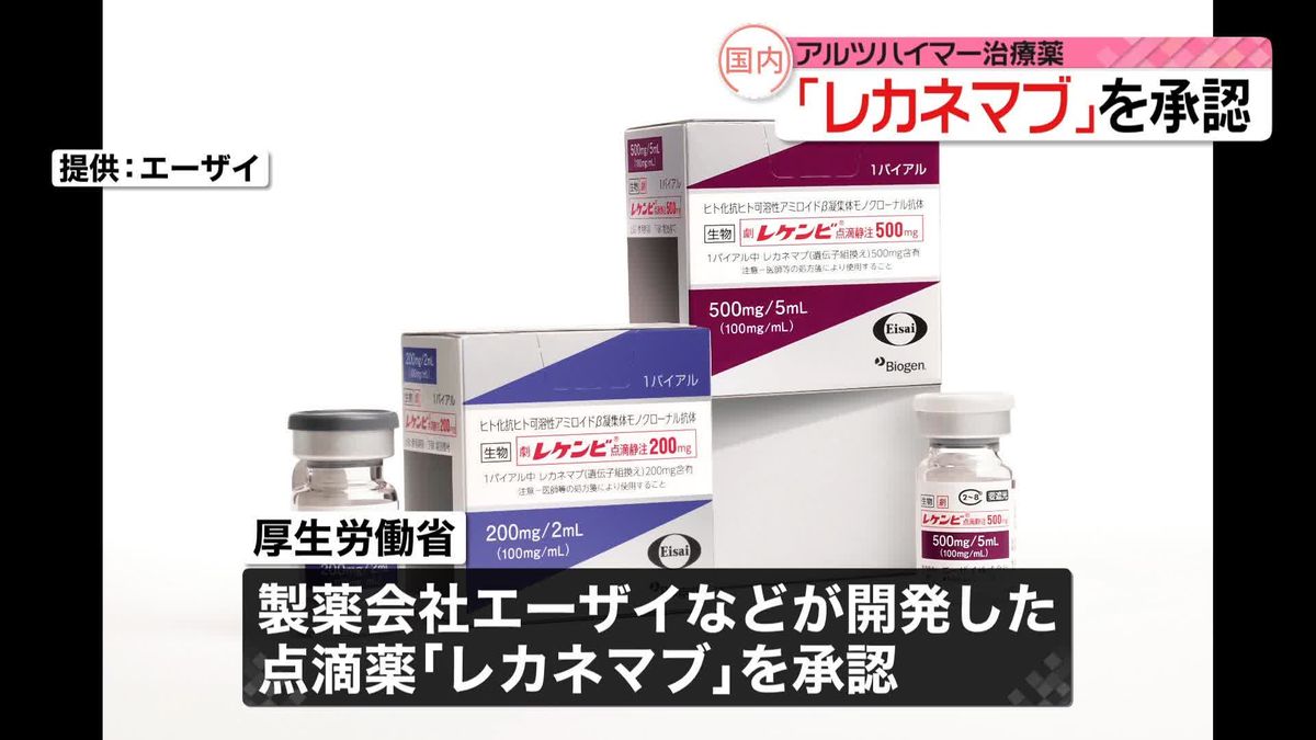 世界初のアルツハイマー病治療薬「レカネマブ」厚労省が承認　アメリカに次いで2か国目