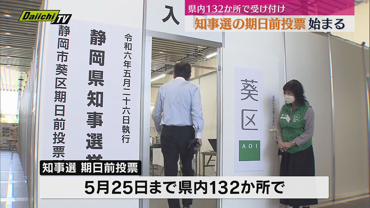 【静岡県知事選】投票日に投票できない人は期日前投票を　県内132か所で始まる