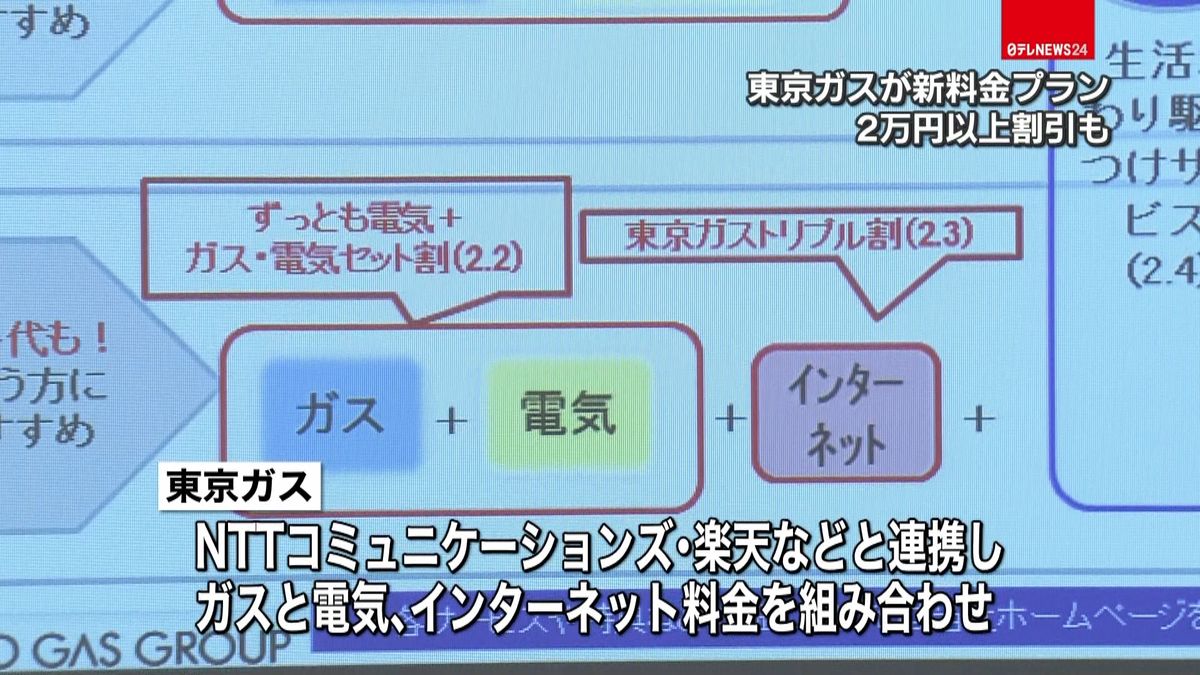 来年から電力販売　東京ガスが新料金プラン