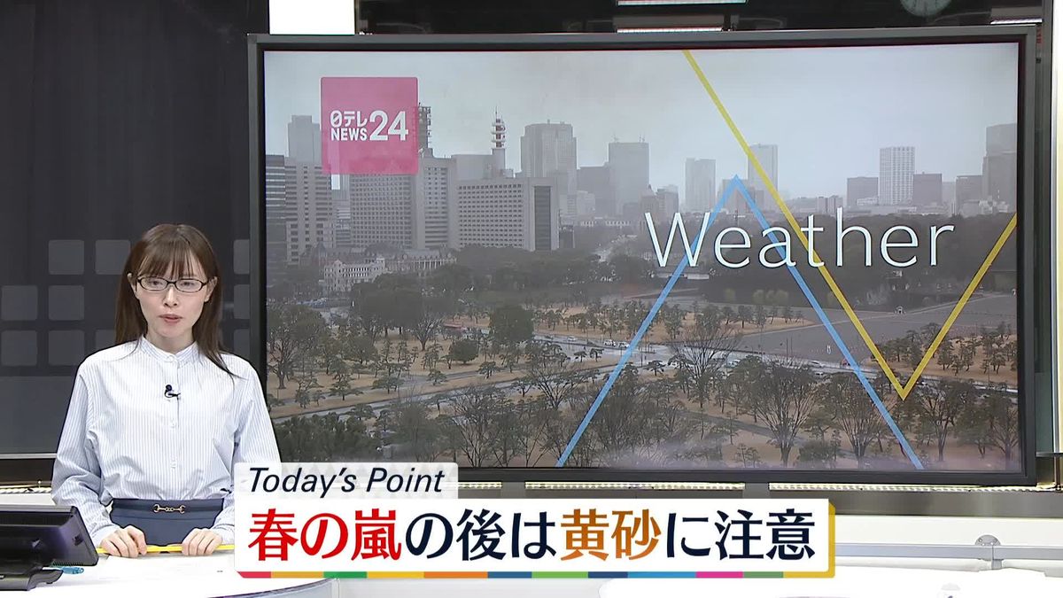 【天気】東日本は昼頃まで、北日本は夕方にかけ雨風強い　西日本は午後に黄砂飛ぶ