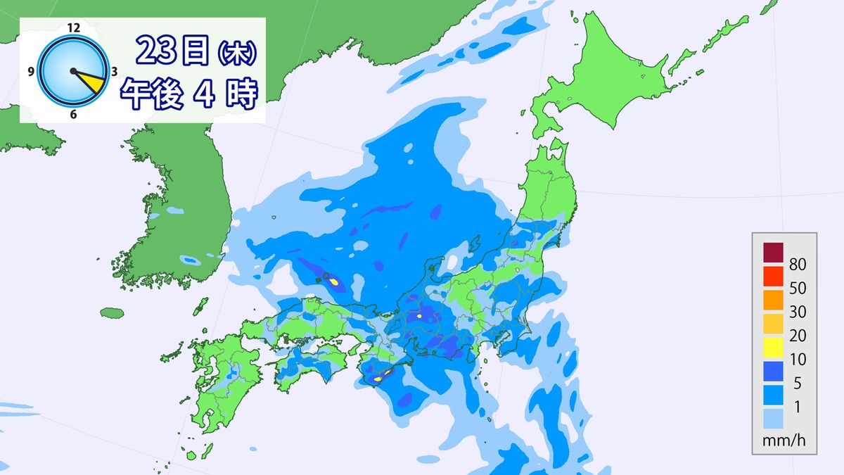 【天気】全国的に雨、午後は東日本で雨脚強まる　沿岸部は強風も