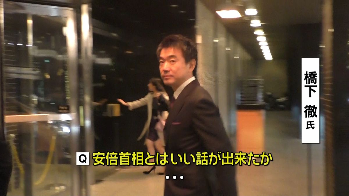 首相と橋下氏が会談“連携”など意見交換か