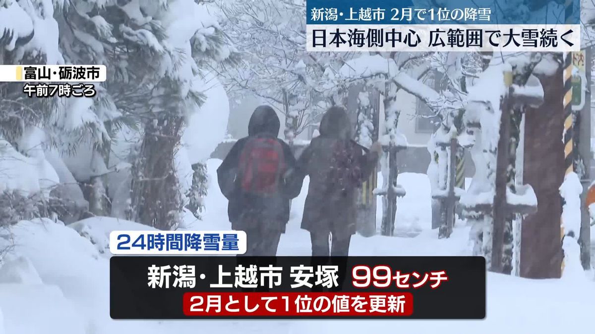 数年に一度の強い寒気　広範囲で大雪　交通障害など警戒