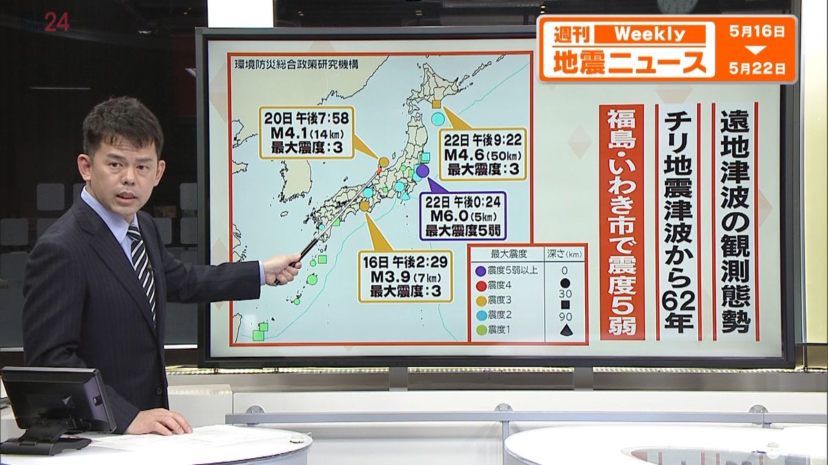 【解説】22日には緊急地震速報も　茨城沖震源の地震で福島・いわき市震度5弱