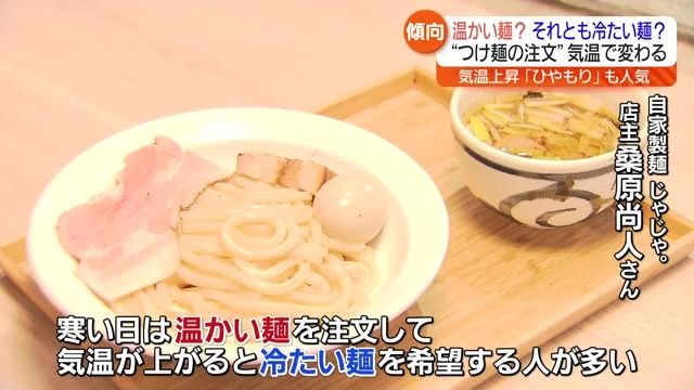 気温で変化が…会津のみしらず柿と郡山市のつけ麺さん　きょうの動向は？福島県