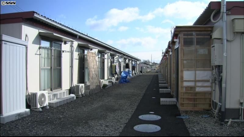 仮設住宅で２度目の年越し　福島県