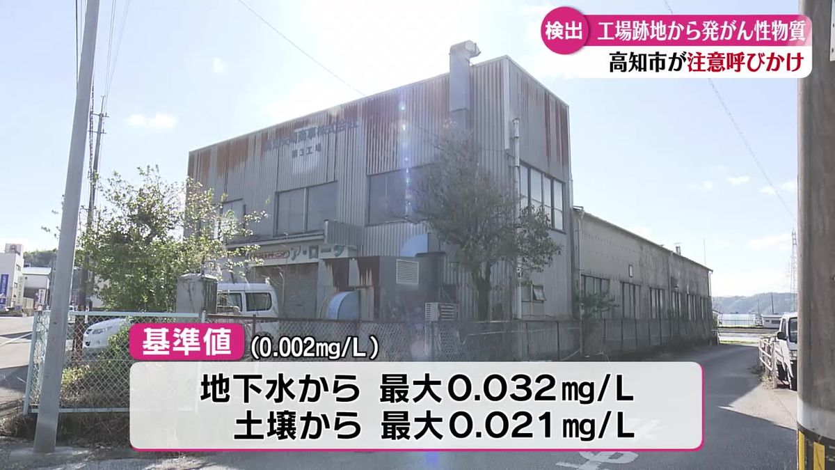 クリーニング工場跡地から基準値の10倍超える発がん性物質 地下水を飲まないよう呼びかけ【高知】