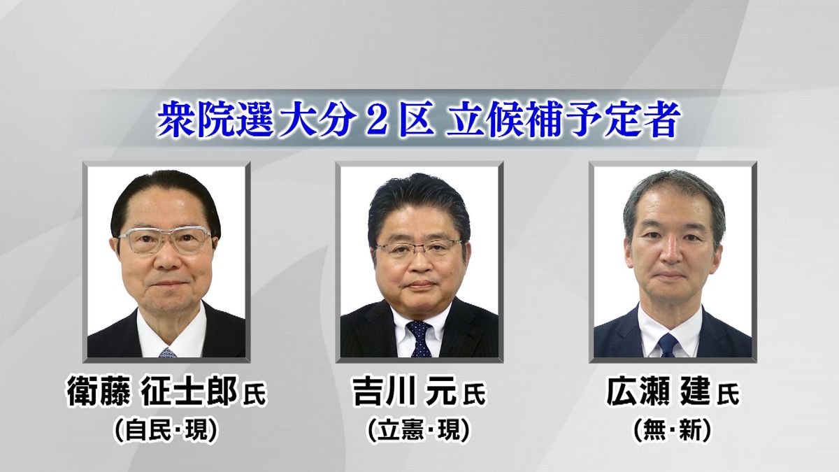 【衆院選大分2区】候補者に聞く　「政治とカネの問題」や「地域活性化策」など立候補者3人に直撃