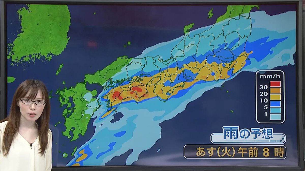 【天気】九州～関東は大雨の恐れ　九州南部と四国、午前中にかけ線状降水帯発生も