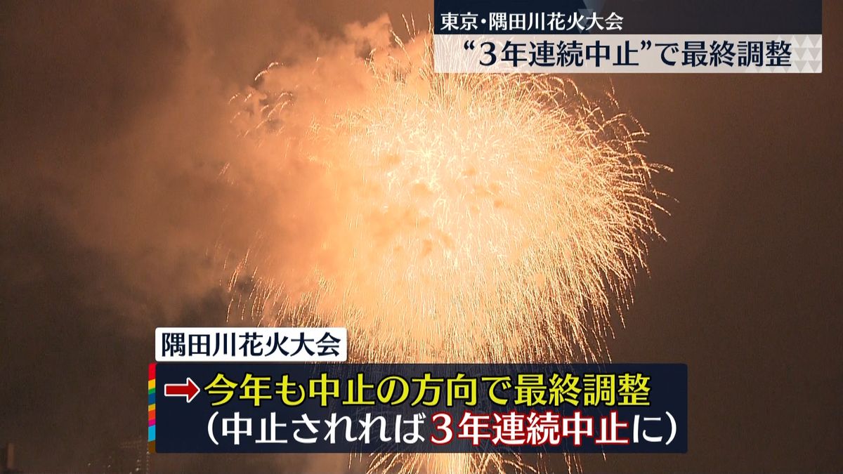 隅田川花火大会“今年も中止”で最終調整　コロナ影響で