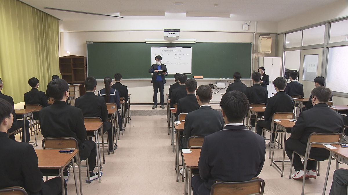 県立高校で推薦入試始まる　雪の影響で宇佐産業科学高校は試験時間を繰り下げ　大分