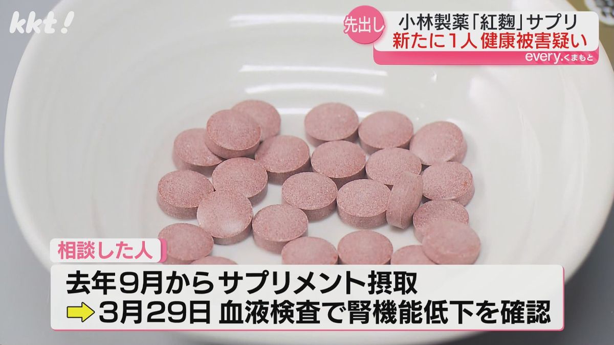 ｢紅麹｣サプリ 熊本で新たに1人が健康被害の疑い 県内で疑いある人は8人に