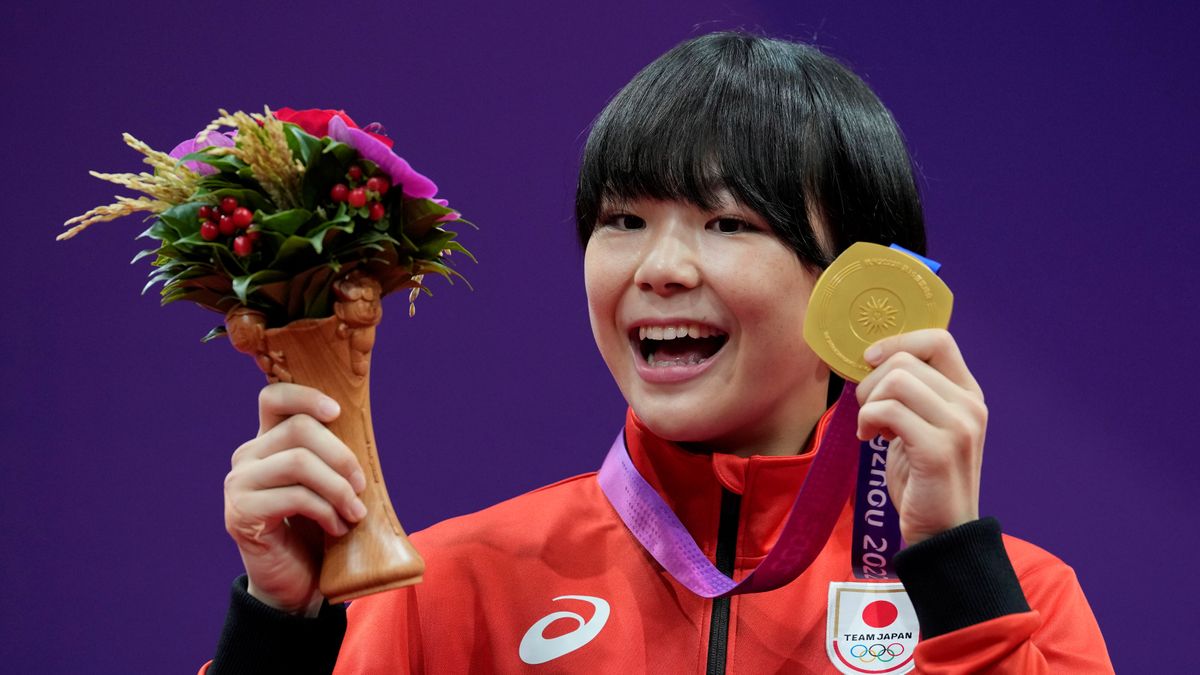 アジア競技大会を制した藤波朱理選手(写真：AP/アフロ)