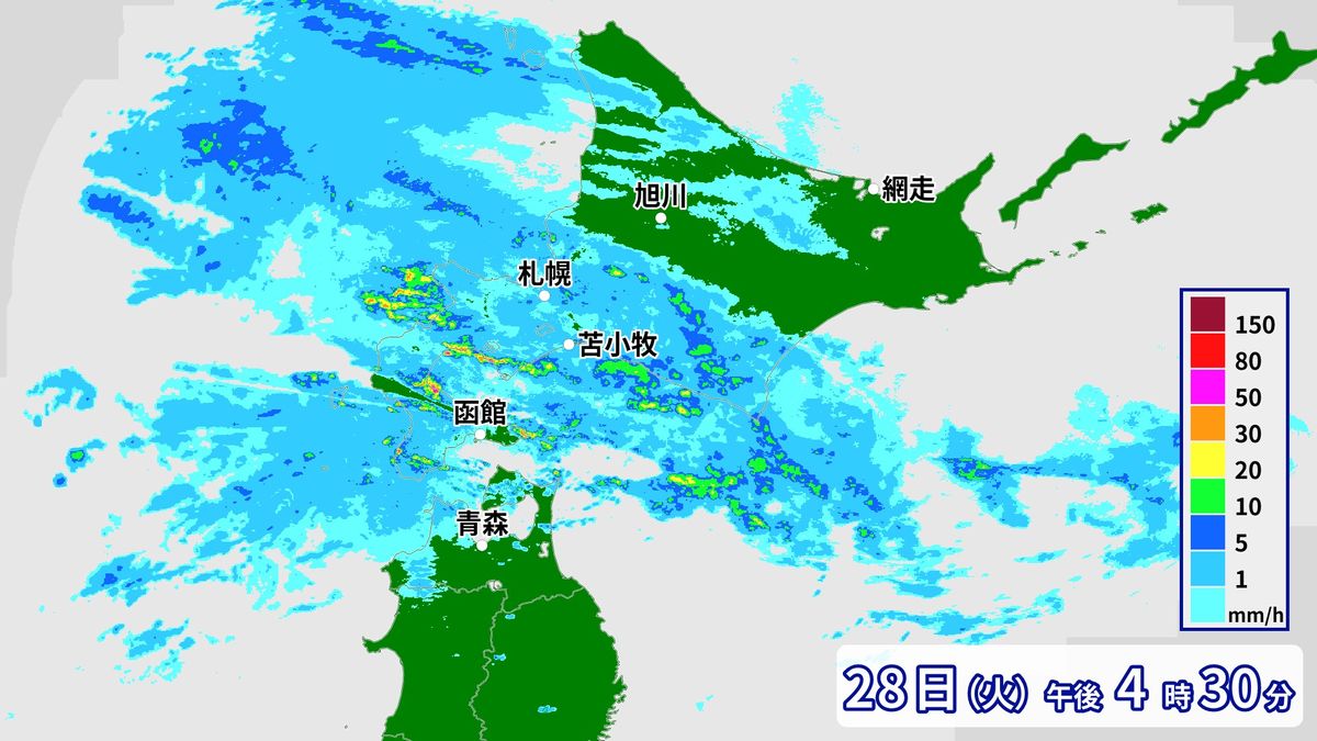 北海道では警報級の大雨おそれ　土砂災害や河川の増水・氾濫など警戒を