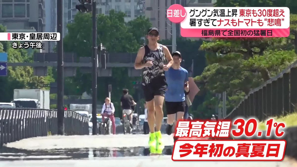 梅雨はどこへ　各地で気温上昇、東京も30℃超え　水不足で華厳の滝は…