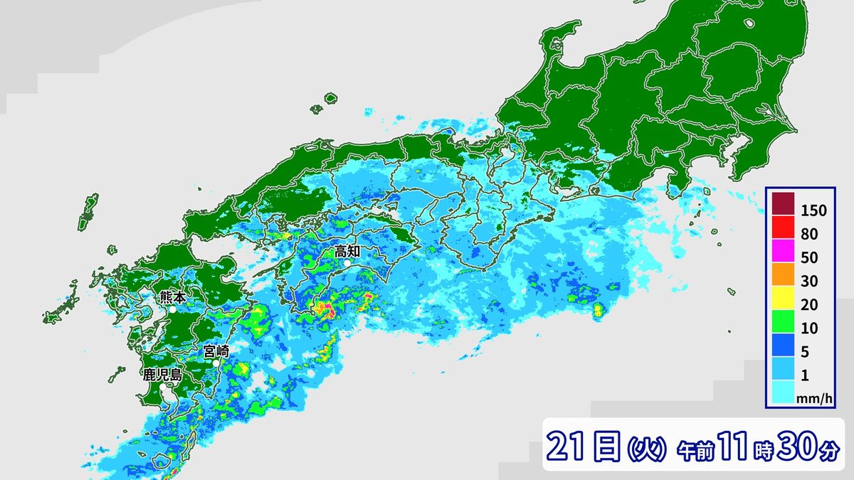 九州では引き続き大雨警戒　土砂災害の危険度高まっている所も