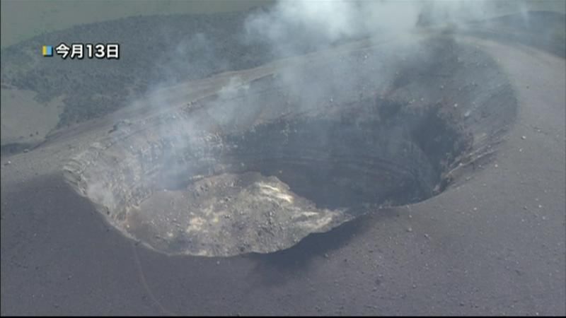 浅間山噴火　居住地域での降灰・被害なし