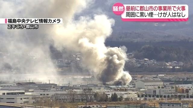 約1時間後に鎮火　郡山市田村町で建物火災