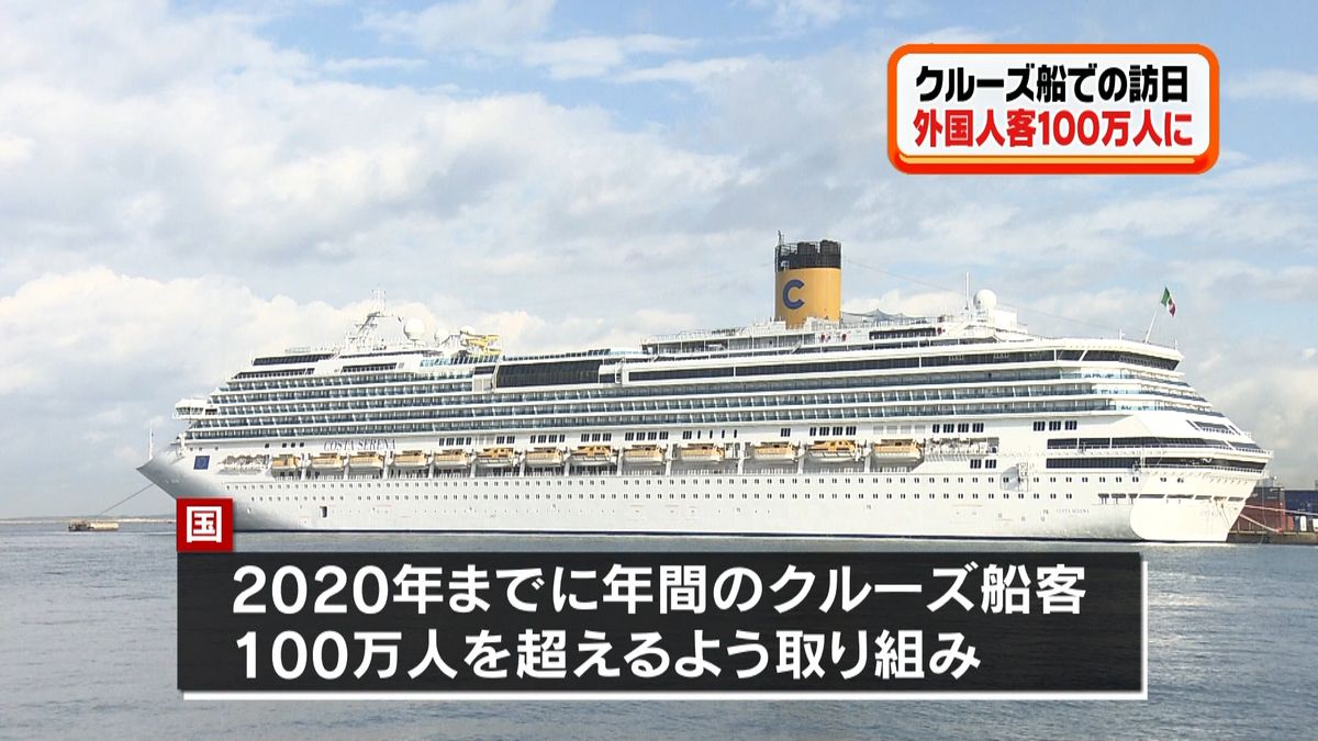 クルーズ船での訪日外国人客１００万人に