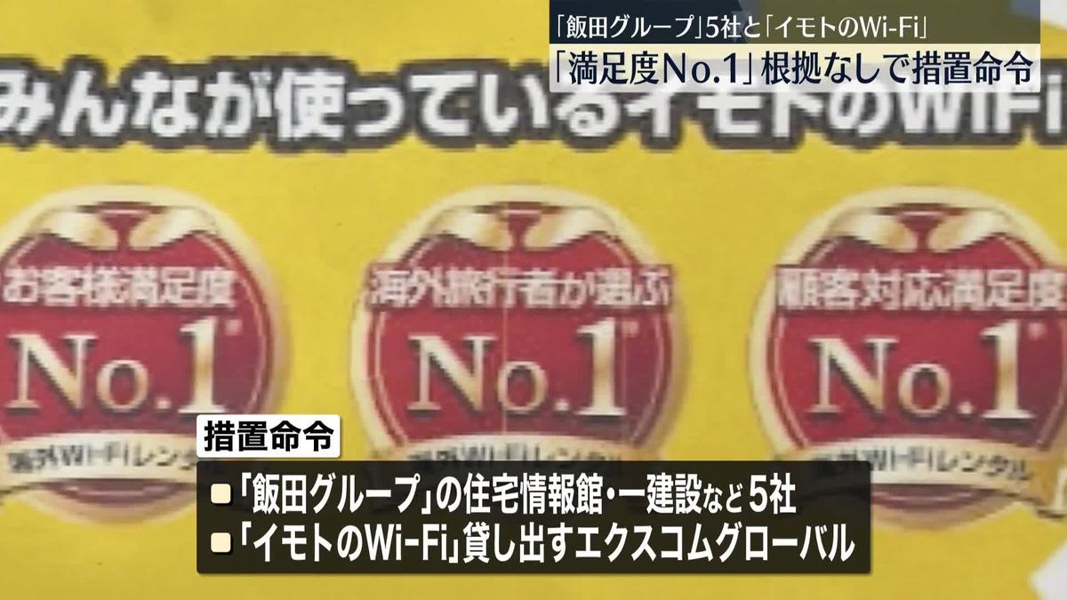 「顧客満足度No.1」根拠なしで措置命令　「飯田グループ」5社と「イモトのWi-Fi」