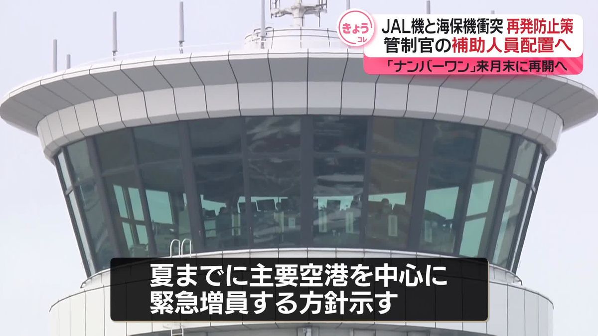 羽田空港の航空機衝突事故で再発防止策、管制官の補助人員を配置へ　国交省