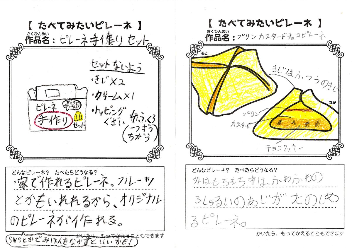 子どもたちから寄せられた応募作品