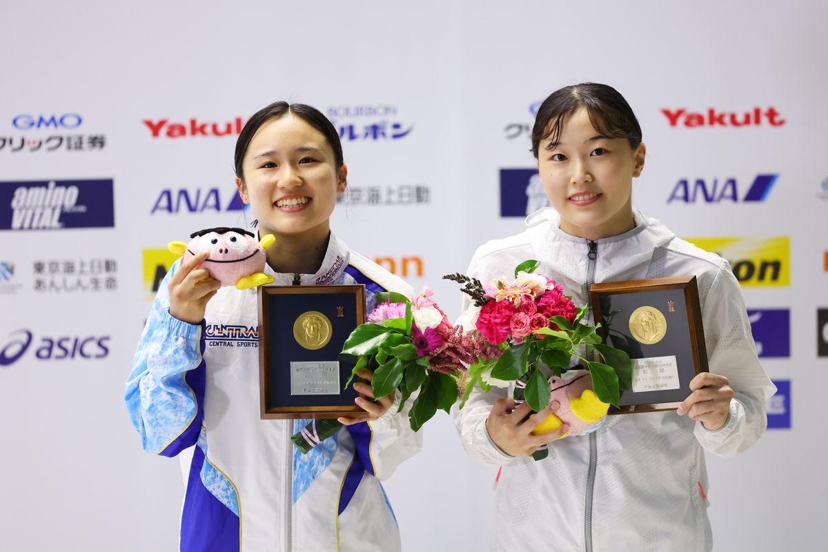 飛込“さやりん”三上紗也可と金戸凜ペア　世界選手権後1か月で20点以上を更新　日本選手権で優勝