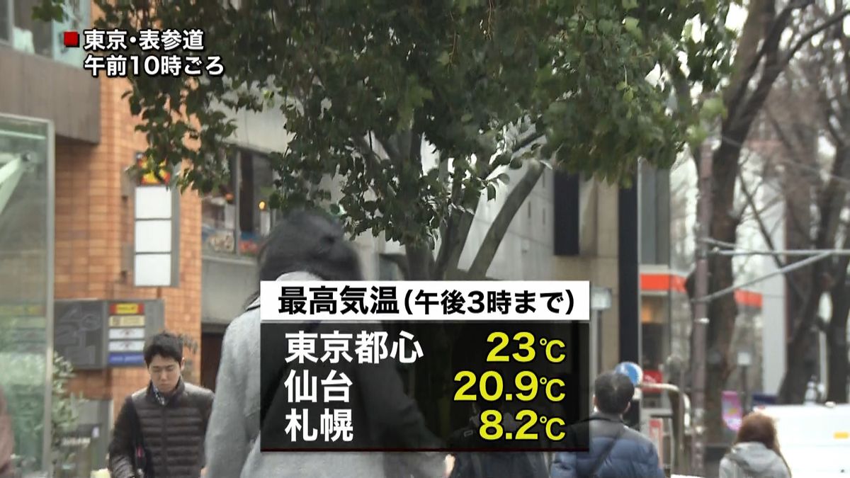 関東地方などに「春一番」　気温も上昇