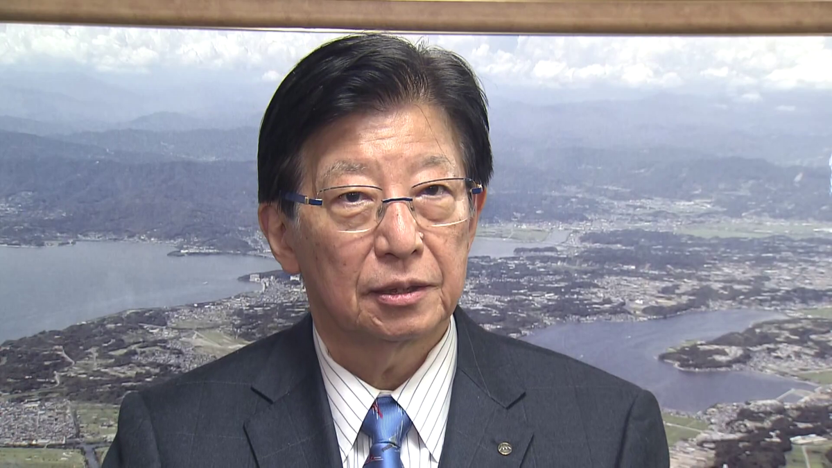 辞意を表明した静岡県の川勝平太知事