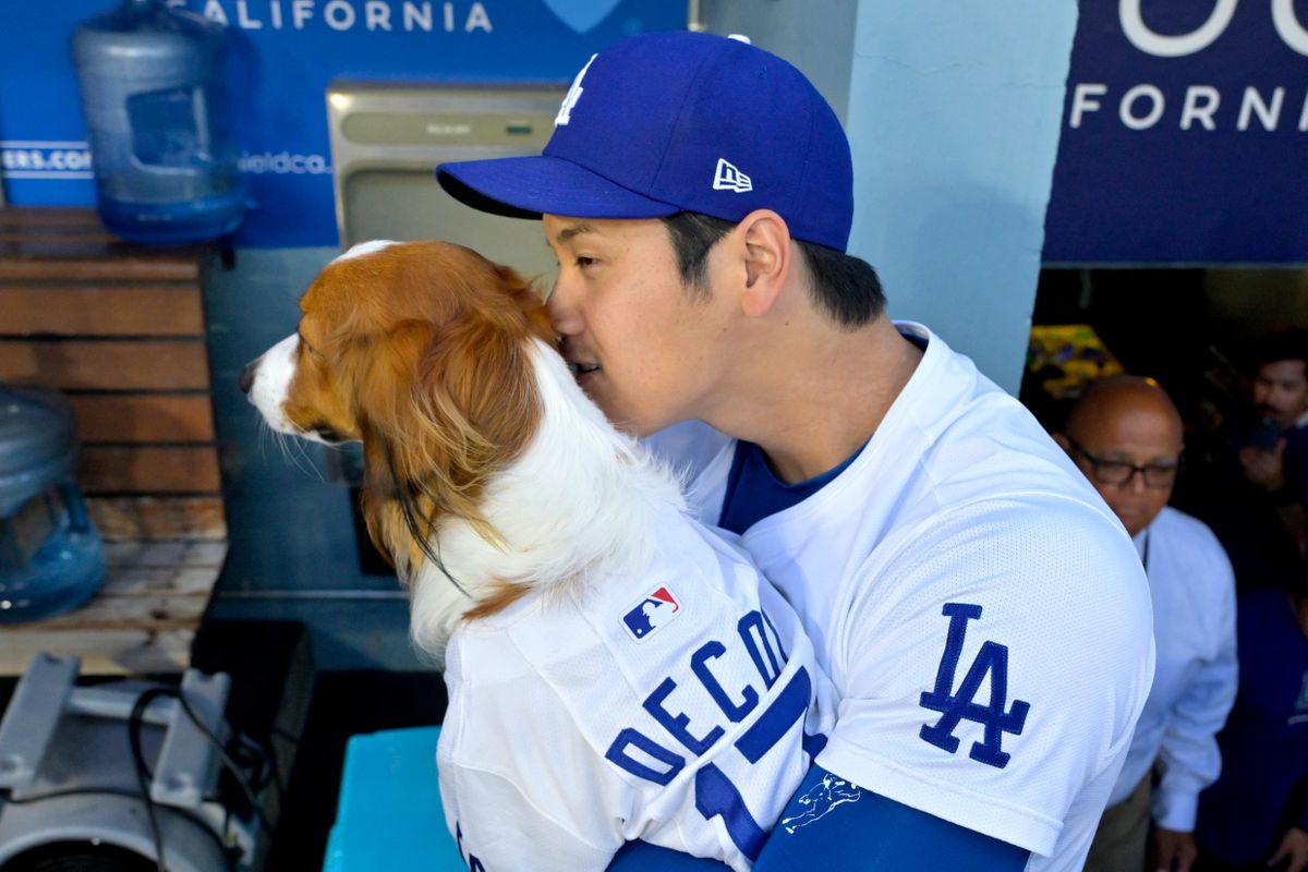 大谷選手もメロメロになる愛犬・デコピン(写真：USA TODAY Sports/ロイター/アフロ)