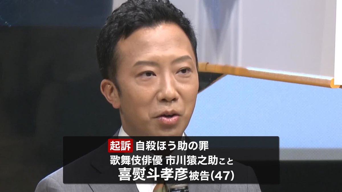 【速報】市川猿之助容疑者を自殺ほう助の罪で起訴　東京地検