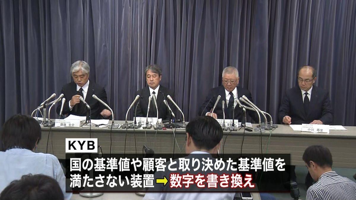 ＫＹＢ　免震装置などの検査データ改ざん