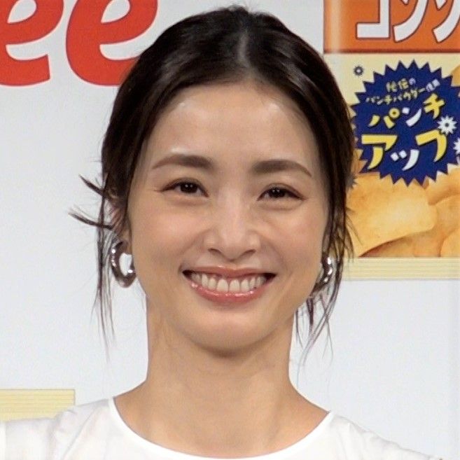 新CM発表会に登場した上戸彩さん