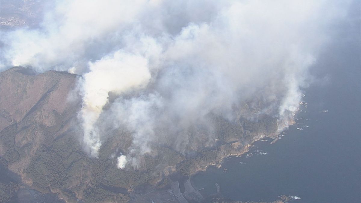 【速報】岩手県大船渡市の山林火災　焼失面積約2900ヘクタールに拡大　発生から1週間　現地では雨