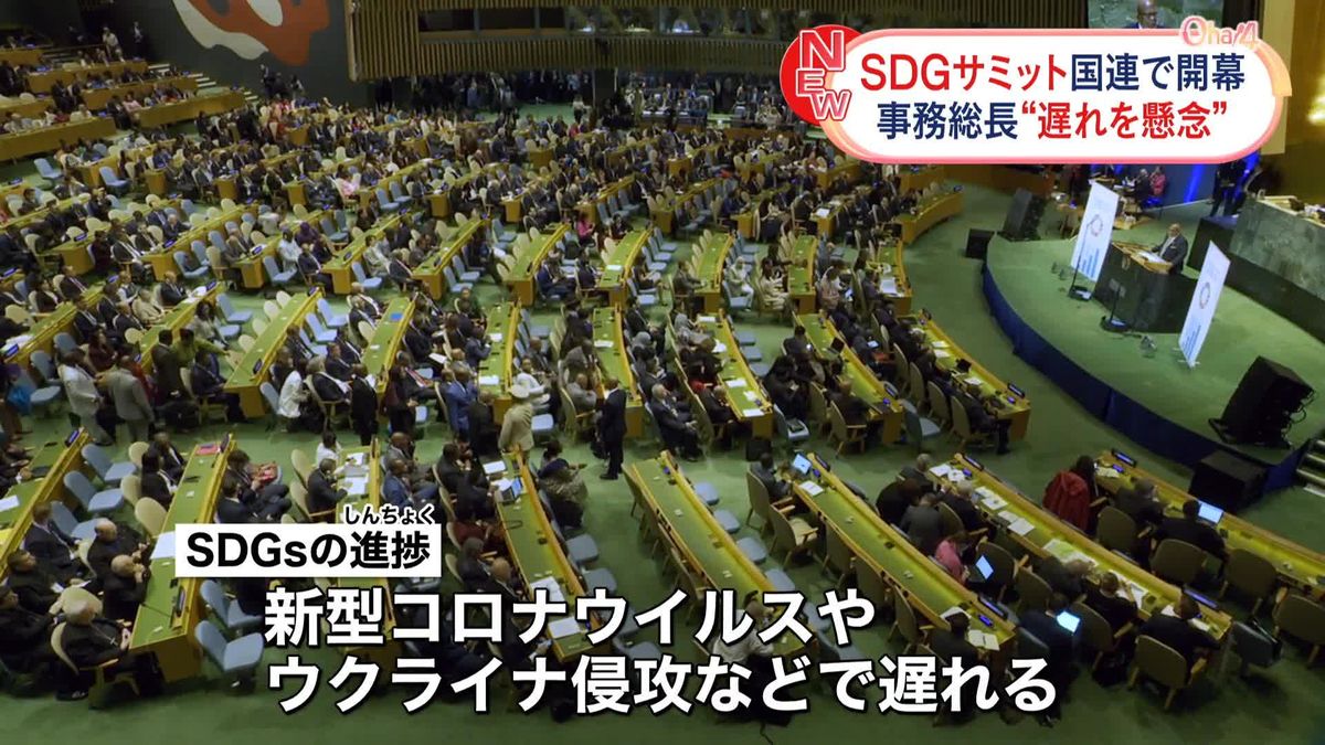 世界各国が2030年までの達成目指し…国連本部で「SDGサミット」開幕