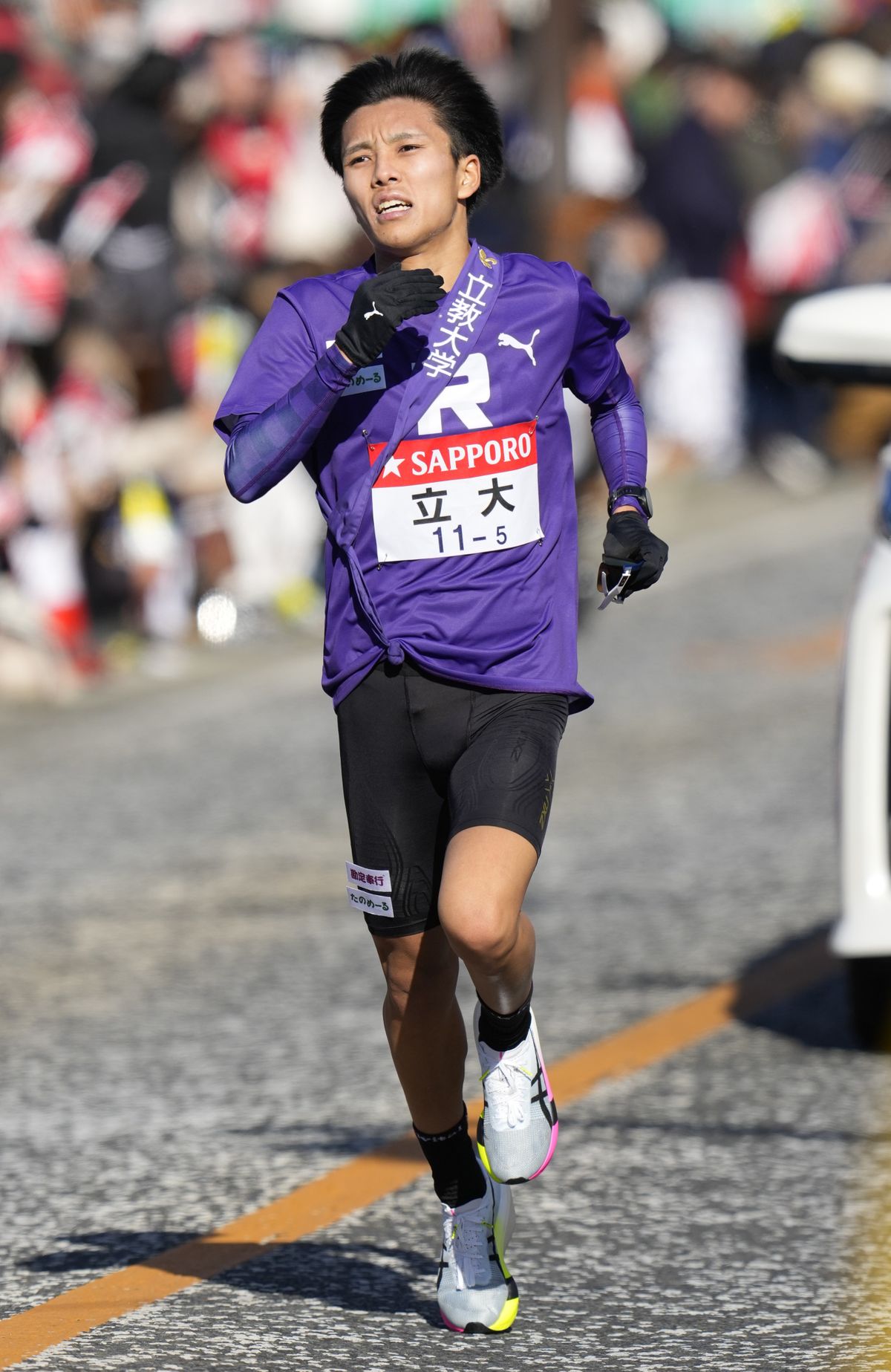 5区山上りで好走した立教大・ 山本羅生選手（写真:アフロ）