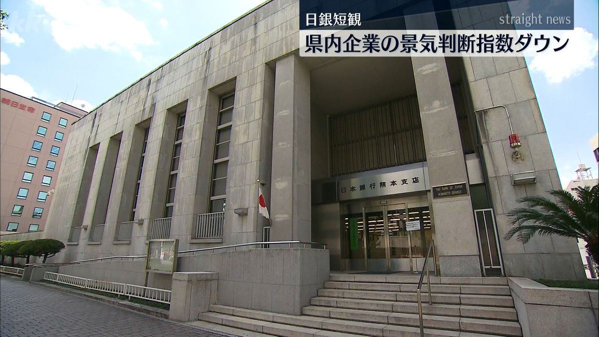 日銀短観 熊本県内企業の景気判断 製造業はダウン ｢半導体関連に一服感｣