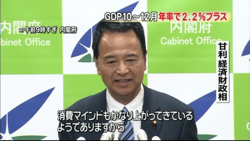 消費マインドかなり上がっている～経財相