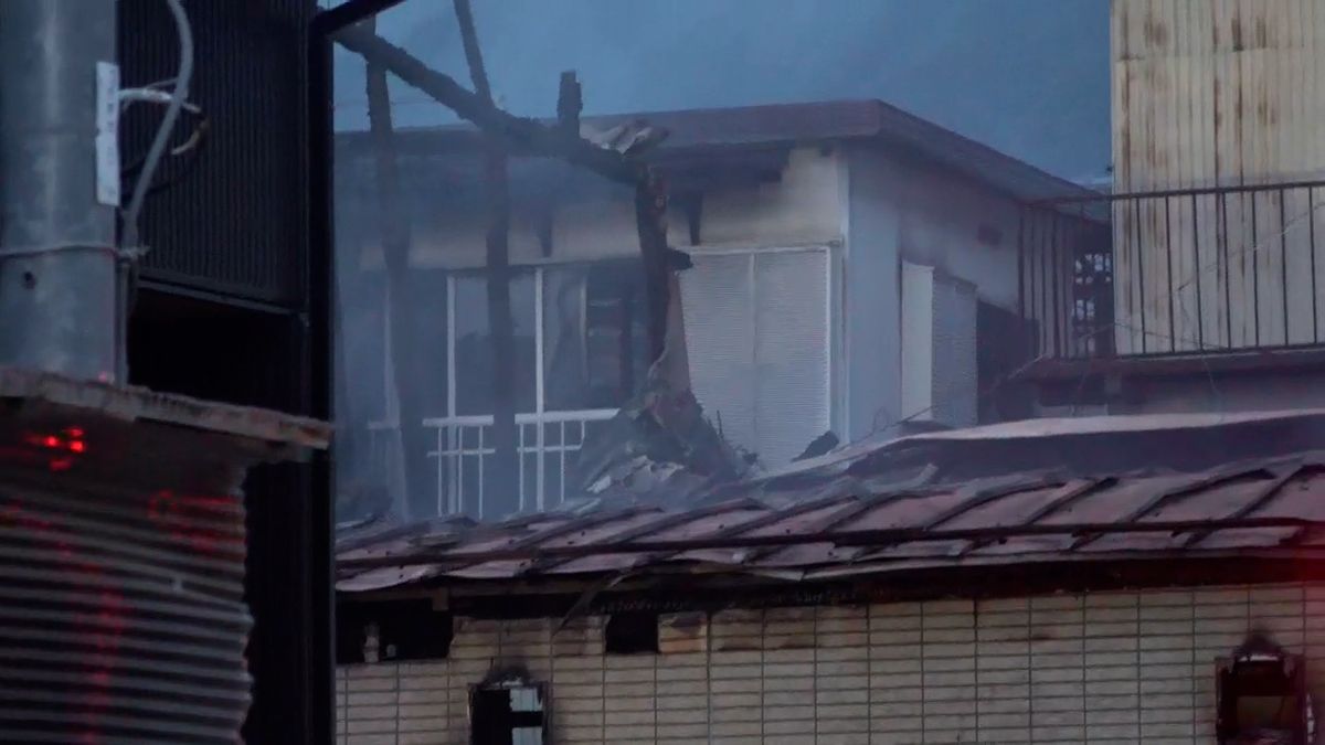 焼け跡から男性の遺体見つかる 住宅全焼の火事 住人の52歳男性と連絡取れず 山梨・中央市