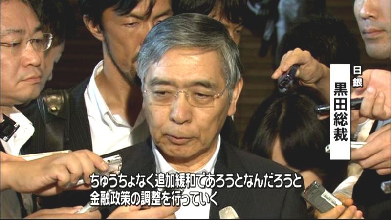 “物価目標困難”なら追加緩和も～黒田総裁