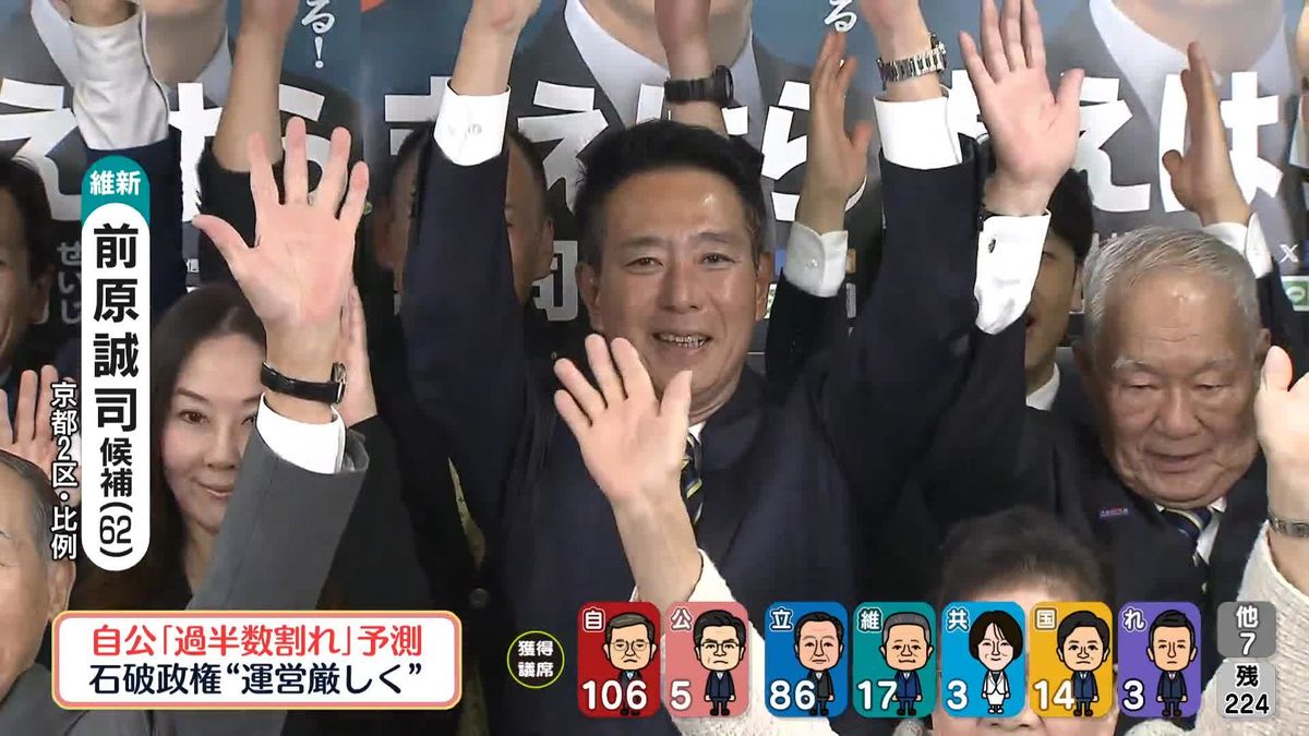 【衆院選】京都2区で維新・前原誠司氏が当選確実　民主党政権では外相や国交相を歴任