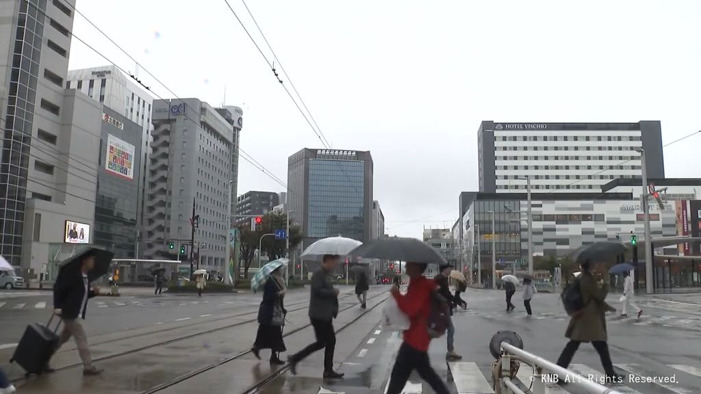 “元台風”の低気圧と前線の影響で　断続的に雨　富山