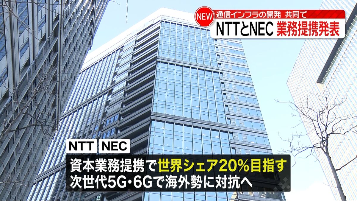 ＮＴＴとＮＥＣ業務提携　通信インフラ開発