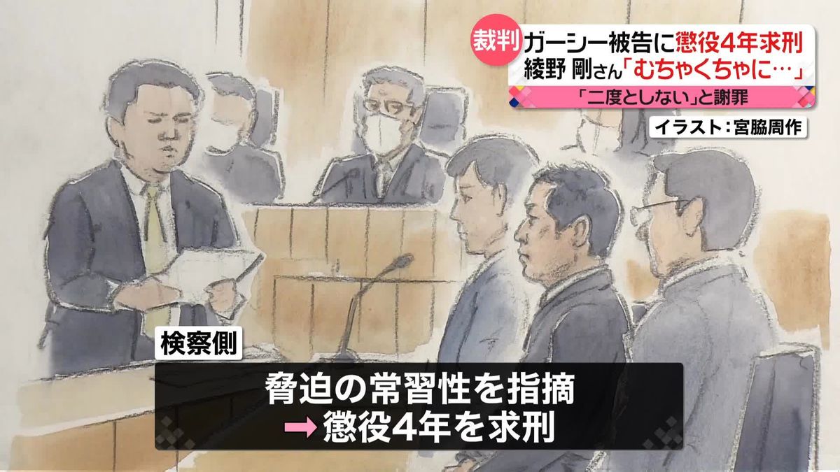 ガーシー被告に懲役4年求刑　「イメージをむちゃくちゃに…」綾野剛さんの意見書読み上げも