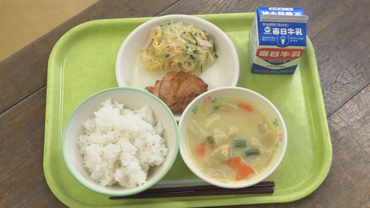 学校給食に北海道産のホタテ登場　“処理水”問題で水産事業者支援　中国の輸入停止で行き場失う