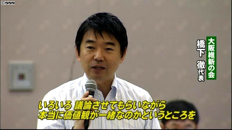 大阪維新の会、国会議員ら招き公開討論会