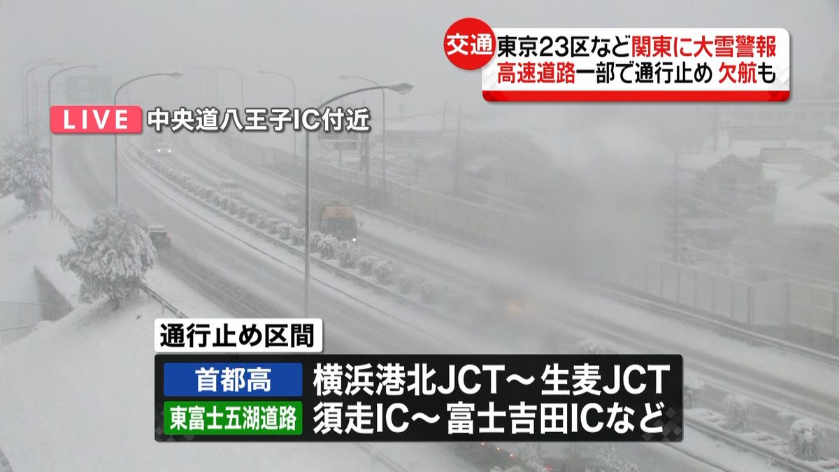 【最新情報】雪による各交通機関への影響
