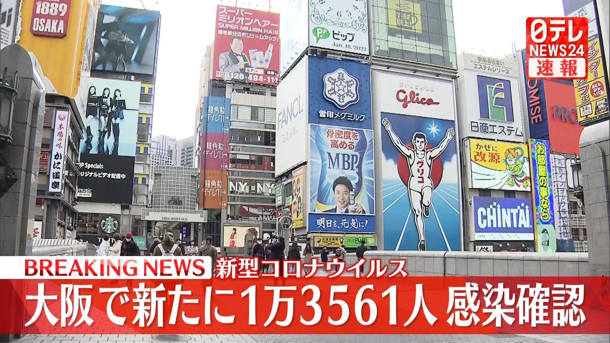 大阪　1万3561人の感染確認　新型コロナ