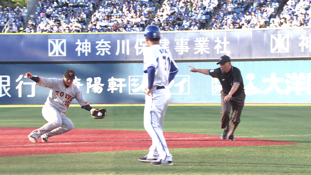 「マージでうまい」ファースト中田翔が今季最終戦でも“華麗な守備”　1塁線で鮮やかに打球キャッチ